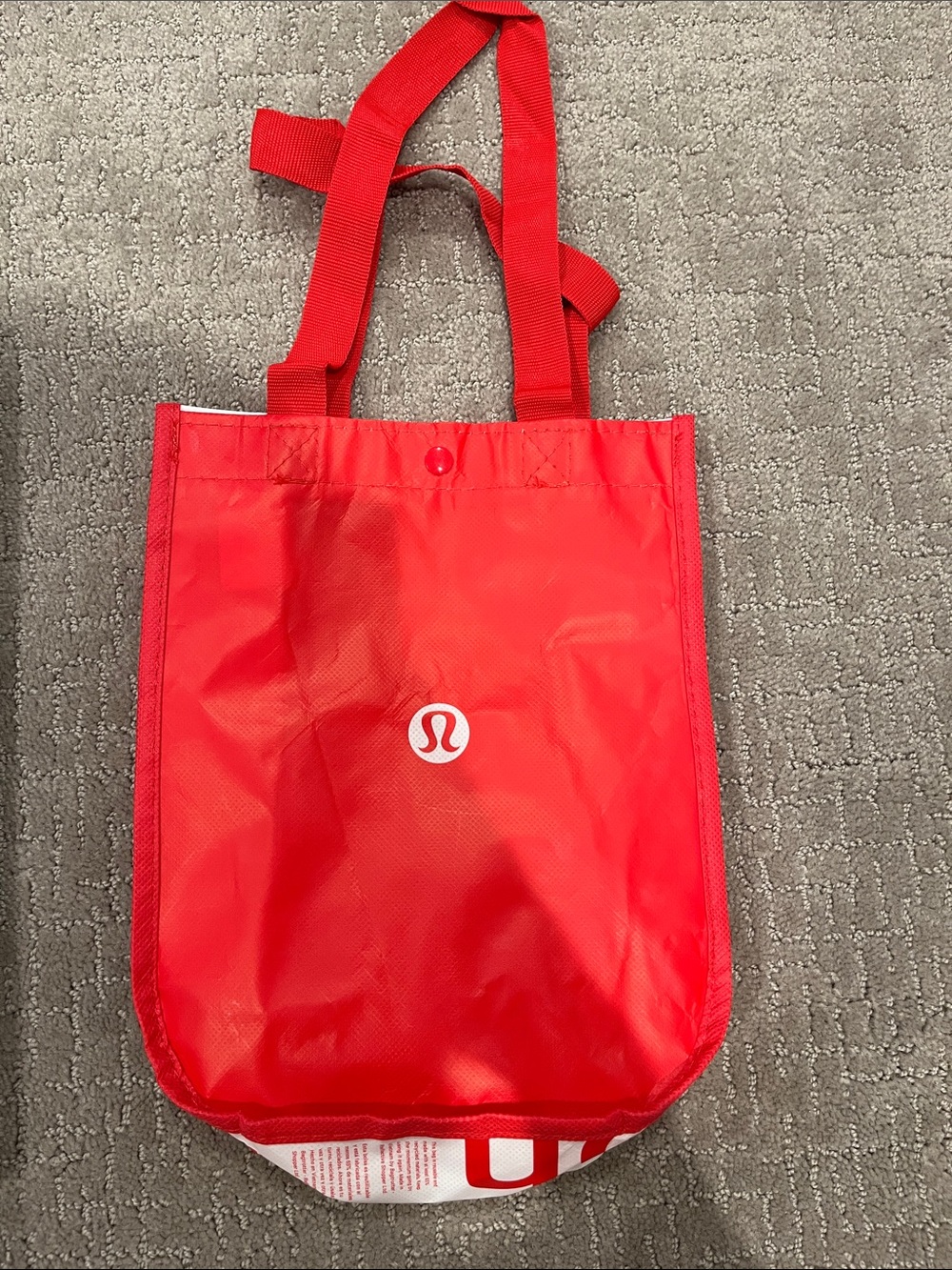 lululemon athletica Bright Red Reusable Shopping bag